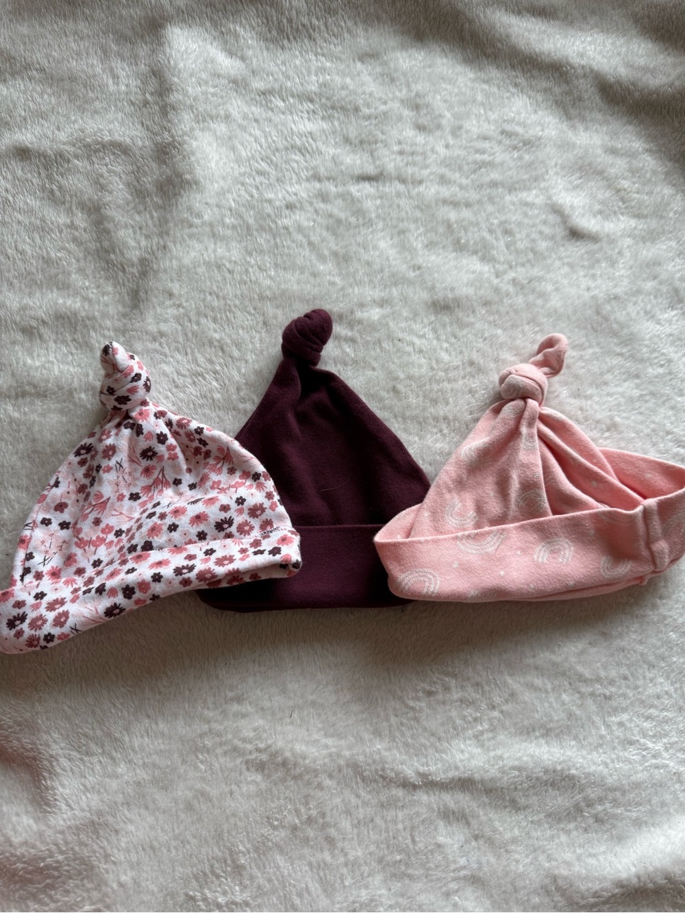 George Baby Girl Set of 3 Hats